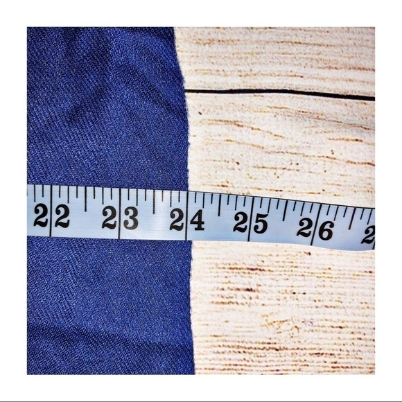 Royal Blue Soft Solid Plain Scarf - Picture 3 of 6
